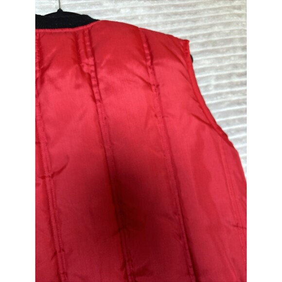 Vtg Walls Insulated Blizzard Pruf Red Zip Puffer Vest Puffy Vest Mens Size Large - Picture 16 of 16